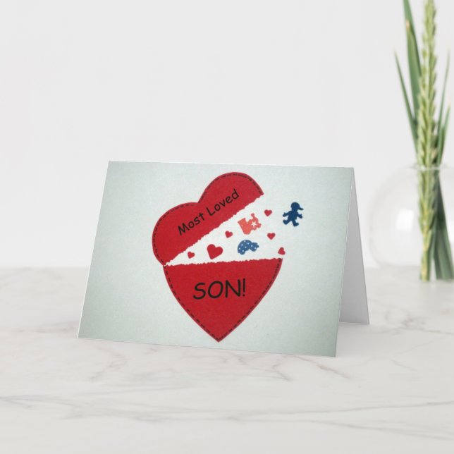 Tarjeta Festiva ¡La mayoría del hijo amado! (Anverso)