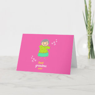 Tarjeta Festiva La mejor abuela jamás