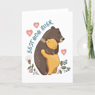 Tarjeta Festiva La mejor carta de mamá, regalo del día de la madre