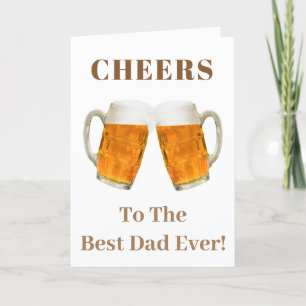 Tarjeta Festiva La mejor cerveza del mundo del día del padre