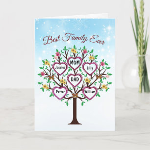 Tarjeta Festiva La mejor familia de todas