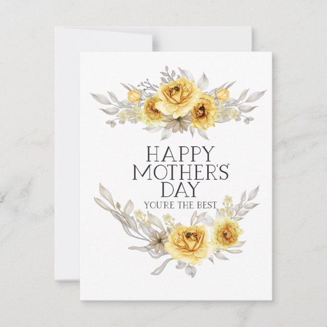 Tarjeta Festiva La mejor madre de todos los tiempos (Anverso)