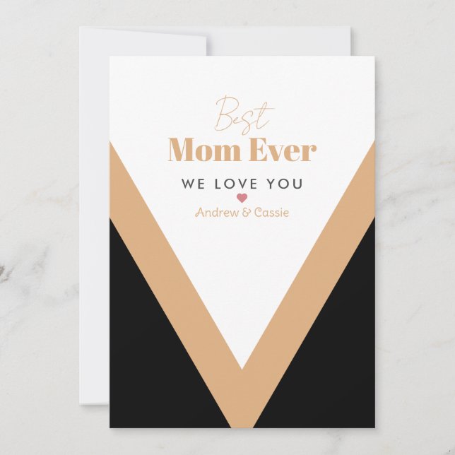 Tarjeta Festiva La mejor madre de todos los tiempos (Anverso)