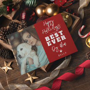 Tarjeta Festiva La mejor mamá de perros de todas Foto