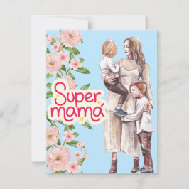 Tarjeta Festiva La mejor mamá del mundo 