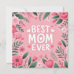 Tarjeta Festiva La mejor mamá del mundo