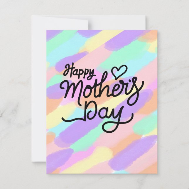 Tarjeta Festiva La mejor mamá del mundo  (Anverso)