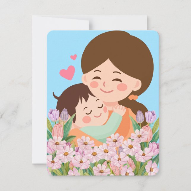 Tarjeta Festiva La mejor mamá del mundo  (Anverso)