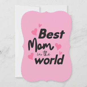 Tarjeta Festiva La Mejor Mamá Del Mundo : Colección Día de las Mad