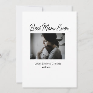 Tarjeta Festiva la mejor mamá del mundo feliz día de las madres ag