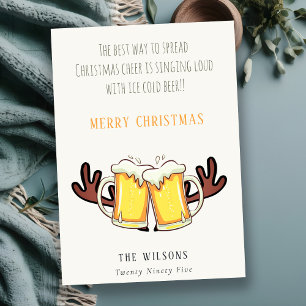 Tarjeta Festiva La Mejor Manera Graciosa De Difundir Navidades Sal