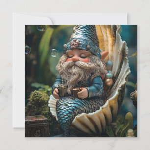 Tarjeta Festiva La metrófila de Merman en la concha - Unde