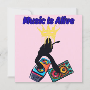 Tarjeta Festiva La Música Está Viva
