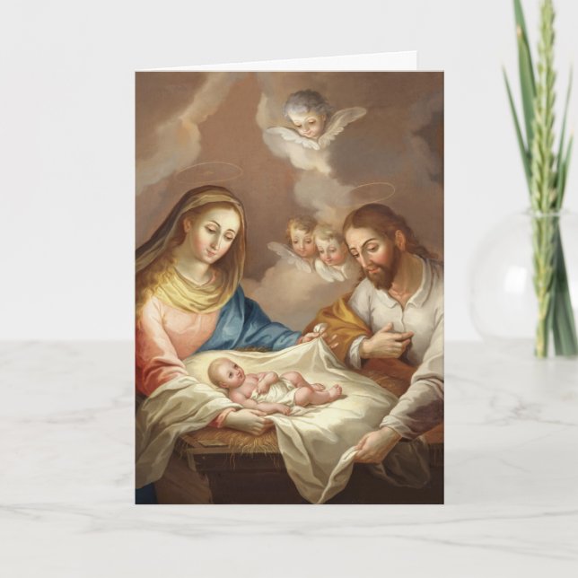 Tarjeta Festiva La Natividad (Anverso)