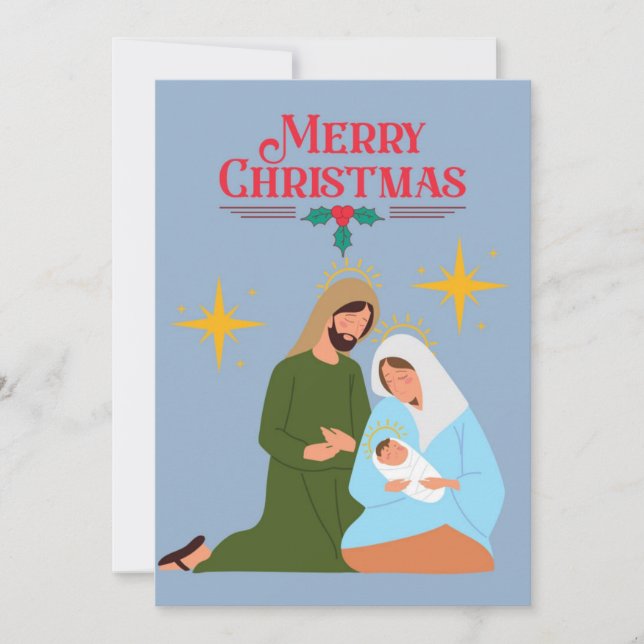 Tarjeta Festiva La natividad (Anverso)