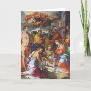 Tarjeta Festiva La natividad, 1534 (aceite en el panel)