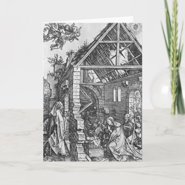 Tarjeta Festiva La natividad, a partir de la 'vida del Virgin (Anverso)