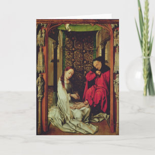Tarjeta Festiva La Natividad, ala izquierda de un tríptico, c.1496