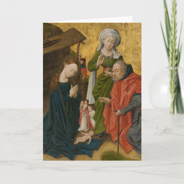 Tarjeta Festiva La Natividad, alrededor de 1460 (Anverso)