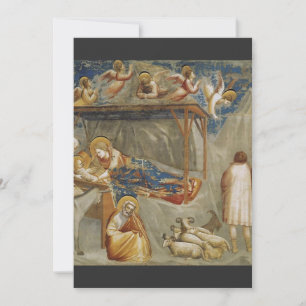 Tarjeta Festiva La Natividad de Jesucristo por Giotto