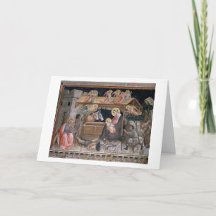 Tarjeta Festiva La natividad, detalle a partir de la vida de la