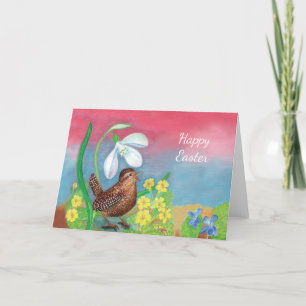 Tarjeta Festiva La nevada y el pájaro de las heridas