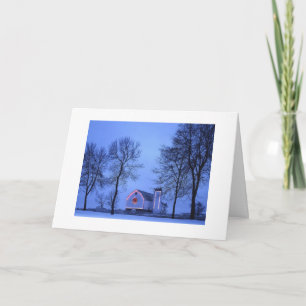 TARJETA FESTIVA LA NIEVE SANTA NOCHE SILENCIOSA LO HACE BIEN.