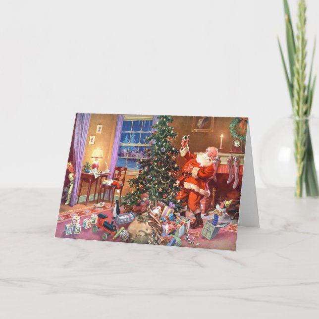 TARJETA FESTIVA LA NOCHE ANTES DE LOS NAVIDADES (Anverso)