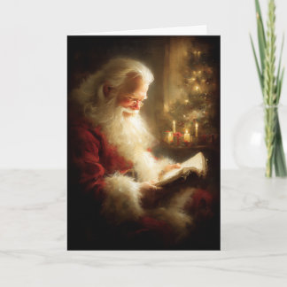 Tarjeta Festiva La Nochebuena de Santa
