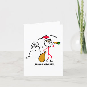 Tarjeta Festiva La nueva dieta de Santa