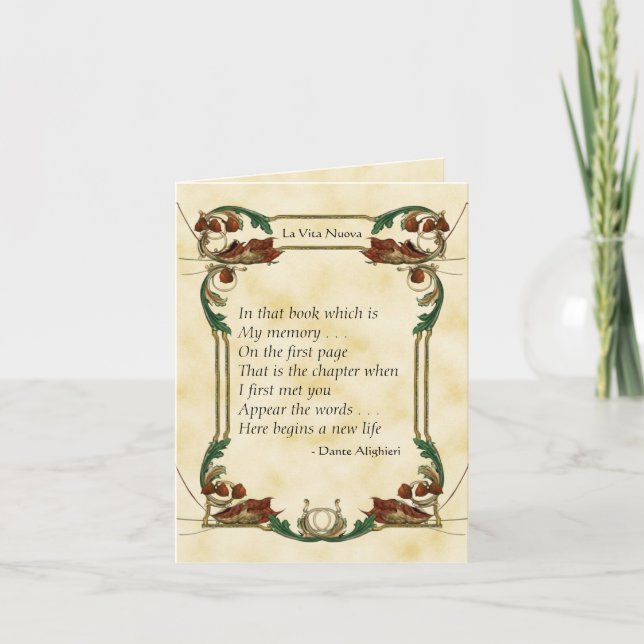 Tarjeta Festiva La nueva vida (Anverso)