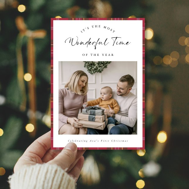 Tarjeta Festiva La onerosa primera familia navideña de bebé (Subido por el creador)
