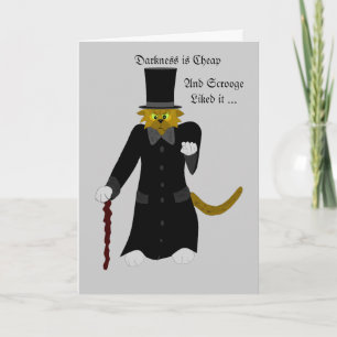 Tarjeta Festiva La oscuridad es barata, ...