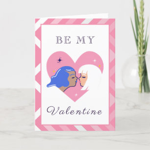 Tarjeta Festiva La pareja lésbica moderna El día de San Valentín L