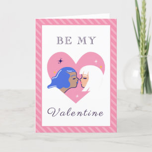 Tarjeta Festiva La pareja lésbica moderna El día de San Valentín L