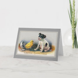 Tarjeta Festiva La Pascua Vintage de la Cachorra