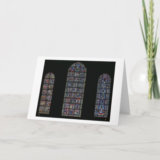 Tarjeta Festiva La pasión, la natividad y el árbol de Jesse (s (Anverso)