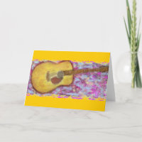 La paz acústica de la guitarra en la tierra