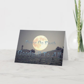 Tarjeta Festiva La paz y la buena voluntad para todos