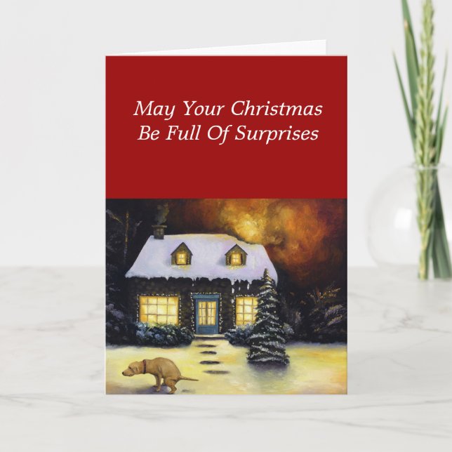 Tarjeta Festiva La peor pesadilla de Kinkade (Anverso)