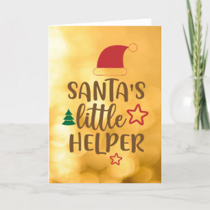 TARJETA FESTIVA LA PEQUEÑA AYUDA DE SANTA