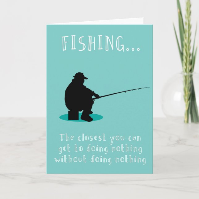 Tarjeta Festiva La pesca es lo mejor (Anverso)