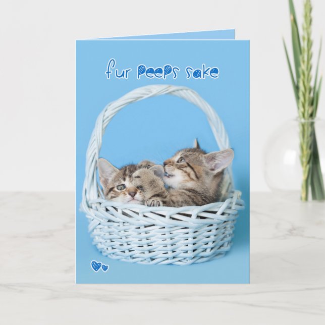 Tarjeta Festiva La piel mira furtivamente el luchar gemelo de los (Anverso)