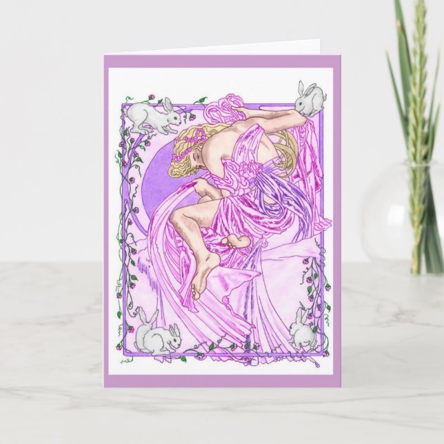 Tarjeta Festiva La primavera del despertar (Anverso)
