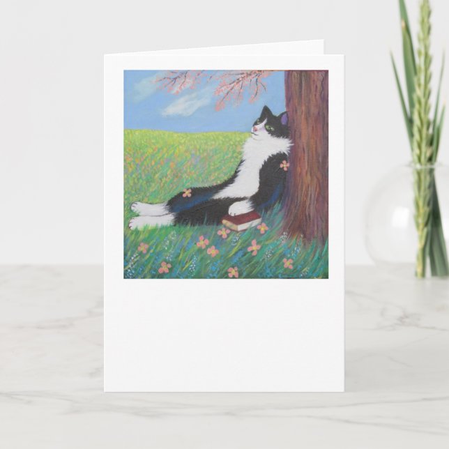 TARJETA FESTIVA ¡LA PRIMAVERA VIENE EN EL ÚLTIMO! (Anverso)