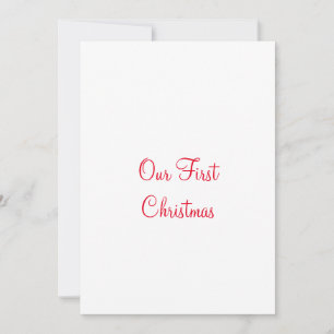 Tarjeta Festiva La primera foto de la familia de nombres agregados