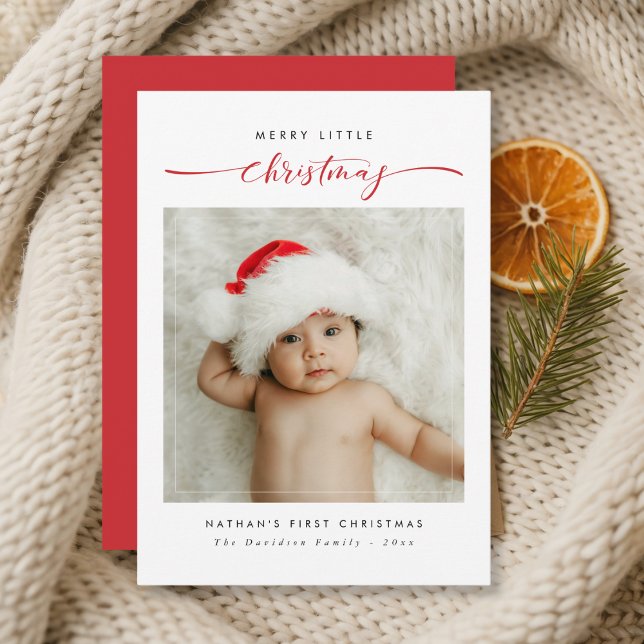 Tarjeta Festiva La primera roja navideña de los niños Navidades de (Subido por el creador)