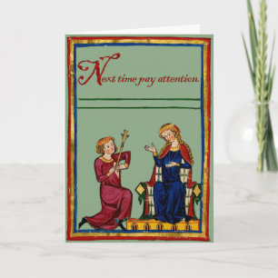 Tarjeta Festiva La próxima vez que le pongas atención