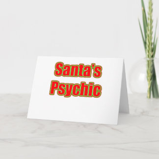 Tarjeta Festiva La psiquica de Santa