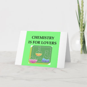 Tarjeta Festiva La QUIMISTRIA es para los amantes